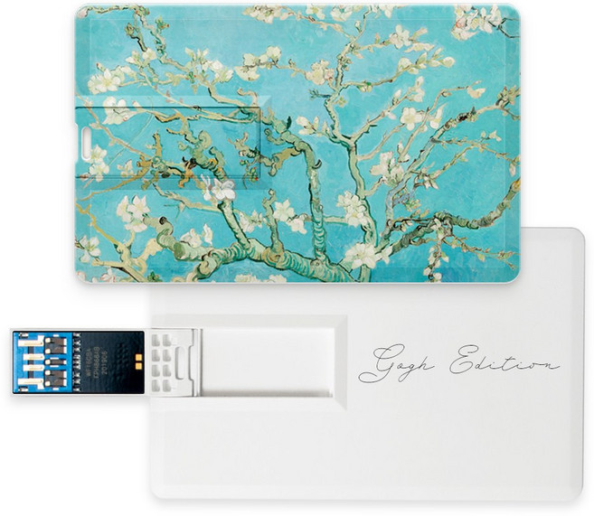 명화USB 고흐 에디션 4종 카드형USB3.0 메모리, 64GB