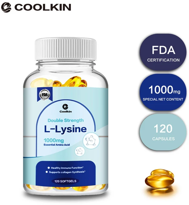 L-라이신 1000mg - 2배 강화 - 비GMO 아미노산 보충제(라이신 염산염) - 1000mg 정, 2개, 120정 - 쿠팡