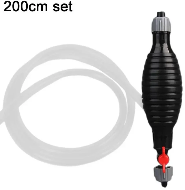 휴대용 수동 사이펀 펌프 액체 탱크용 고유량 다목적 핸드 휘발유 이송, 03 200cm