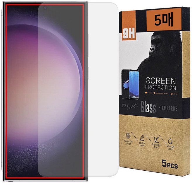 아이수트 케이스 호환형 올레포빅 액정 방탄 2.5 D 9H 강화유리 휴대폰 액정보호필름 5개 세트, 1세트