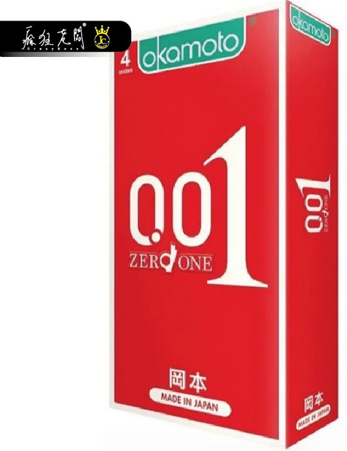 岡本001保險套 - 極薄至尊, 1個, OK22岡本001保險套 ４片/盒