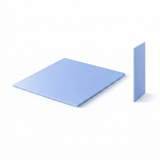 티놀지 써멀패드 서멀패드 방열패드 쿨링패드 100mm x 100mm, 1개, 블루, 1.0mm/T-TP10