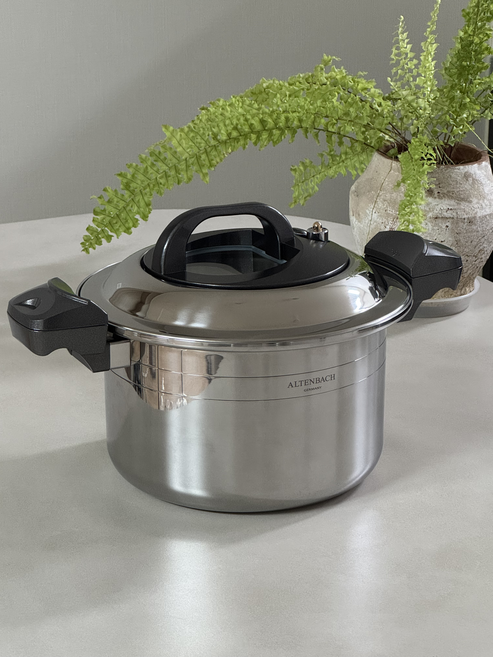 알텐바흐 엑스쿠첸 저압냄비 7L, 24cm, 실버, 1개