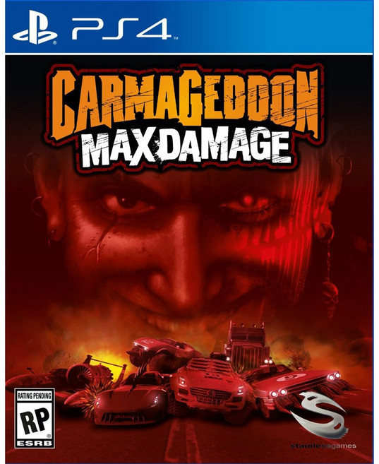 PS4 死亡賽車 再生 Carmageddon Max Damage 英文版遊戲片, 現貨全新, 現貨全新
