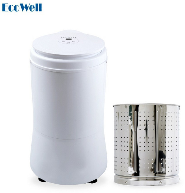 에코웰 크린탈수기 의류탈수기 음식물탈수기 내통완전분리 3kg, T30-158A