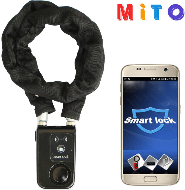 자전거 자물쇠 도난방지 경보음 알람 오토바이 킥보드, ML-3(스마트폰 연동형), 1개