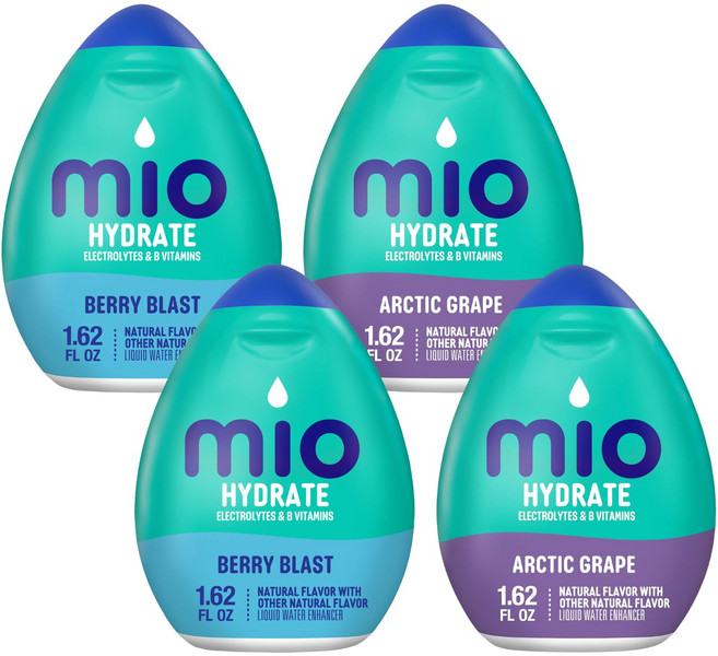 미오 핏 액상 물 보충제 버라이어티 팩 베리 블라스트 2개 Mio Fit Liquid Water Enhancer Variety Pack 2 Berry Blast 2 Arcti, 6.48 Fl Oz (1팩), 1개, N/A