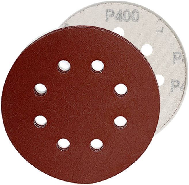 온더칩 샌딩페이퍼 5인치 8홀 100장 세트 원형사포 샌딩패드용, 100개, 80방