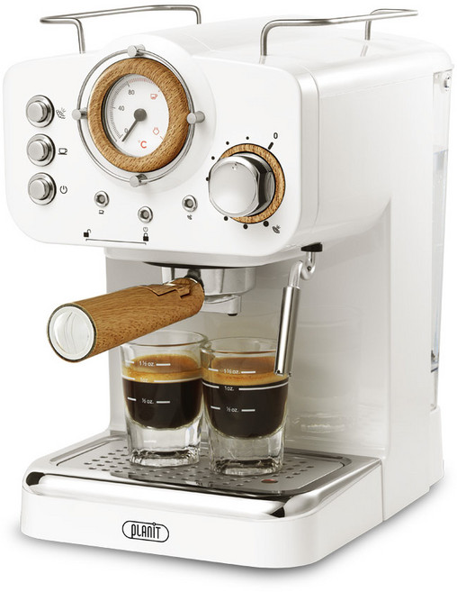 Planit 百藍尼 半自動義式咖啡機, 珍珠白, PCM-NF15W/B
