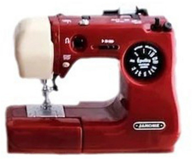 휴대용 재봉틀 모델 핑크/블루/레드 가정용 미니 전기 공예 플라스틱, Red