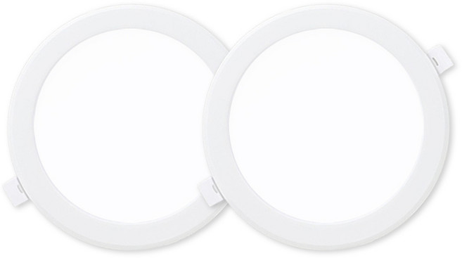 라인라이팅 LED 샤인 6인치 다운라이트 20W 방습 (주광/전구/주백), 주광색(흰빛), 2개