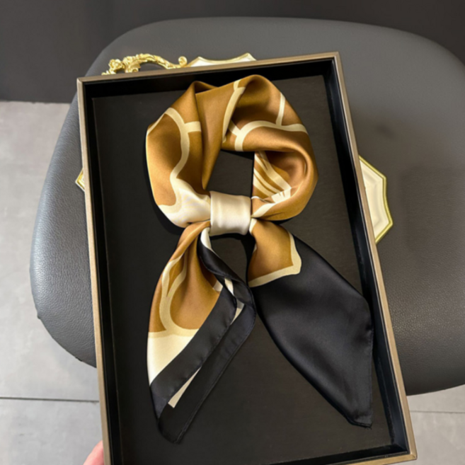 멜리유 고급 실크촉감 여성 스카프