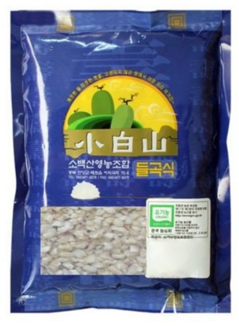 소백산영농조합 유기농 찰옥수수쌀, 1kg, 1개