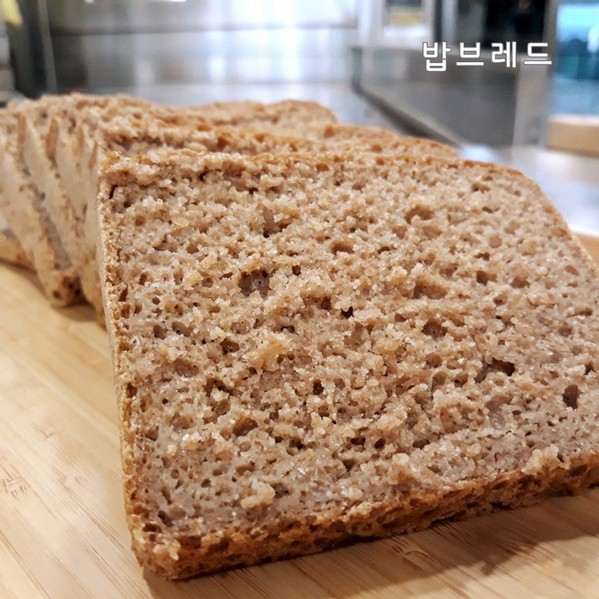 밥브레드 노밀가루 통호밀식빵 500g /사워도우 글루텐분해 무설탕 무지방 칼로리 낮춘빵, 커팅해요, 1개
