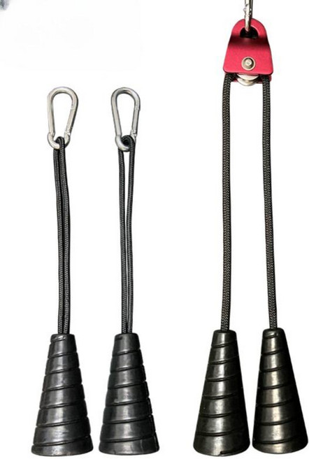 꼬깔 그립 헬스그립 렛풀다운 핸들 풀다운 싱글 꼬깔콘 케이블, 단일 손잡이 1쌍