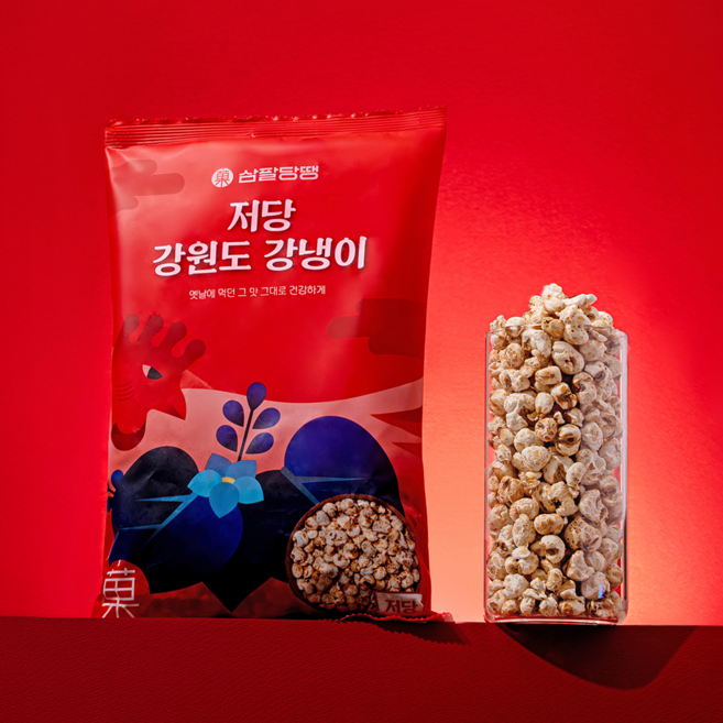 삼팔당땡 저당 강원도 강냉이, 200g, 3개