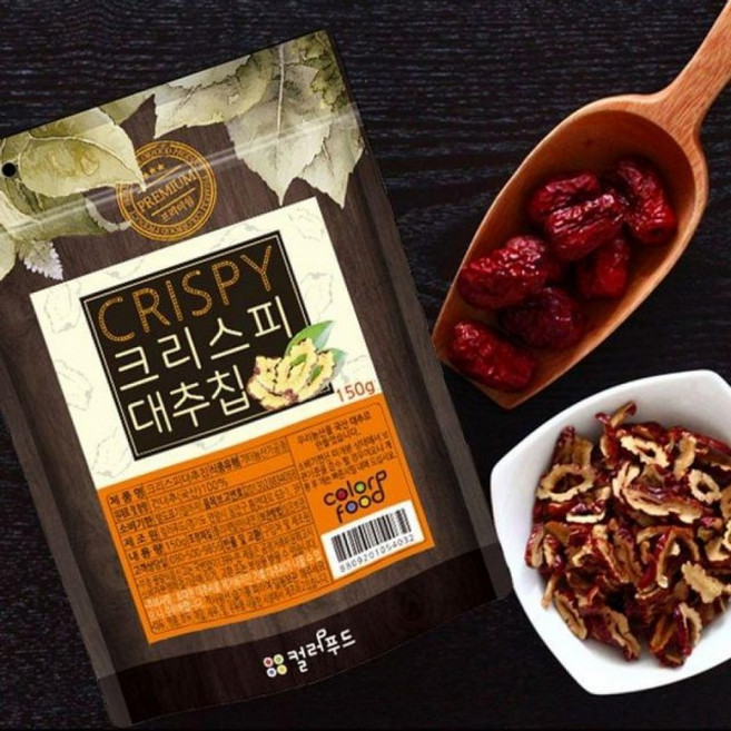 컬러푸드 국산 크리스피 대추칩 150g 2봉, 상세페이지 참조, 1개