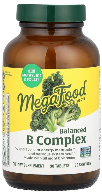 MegaFood 밸런스드 B 복합체 90정 MegaFood (메가푸드), 1개 - 쿠팡