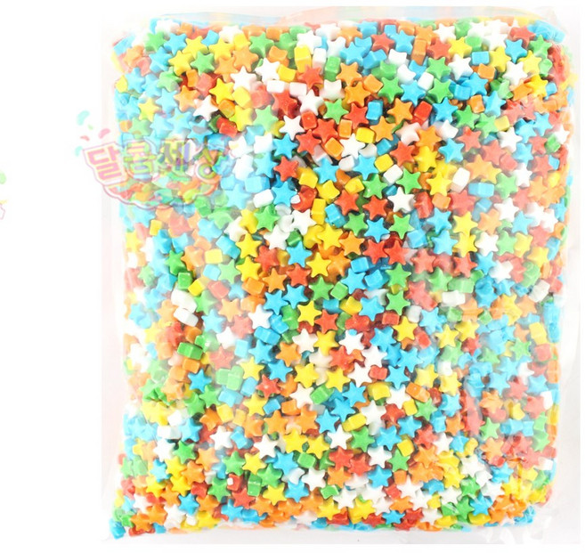 별모양 오색캔디샘2kg 대용량 사탕, 2kg, 1개