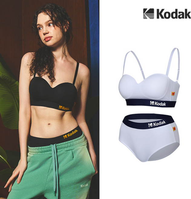 [클리어런스 특가] [코닥] 여성 하프컷 미드라이즈 브라팬티 2종 택일