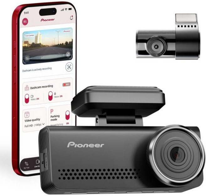 선구적인 VREC-Z820DC 듀얼 블랙박스 전후방 카메라 - 프리미엄 4K 카메라 AI-ISP 스타비스 야간 투시 139도 와이드 렌즈 ADAS 안전 알림 GPS 내장 충격, VREC-Z820DC Premium Dual Dash