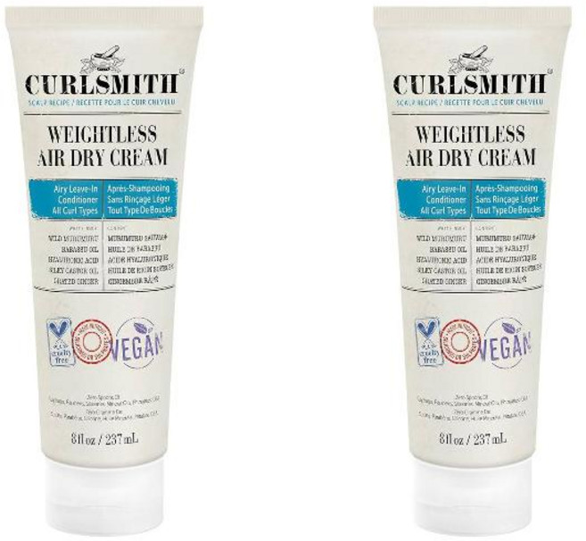 CURLSMITH 컬스미스 웨이트리스 에어 드라이 크림 8 fl oz 2팩, 237ml