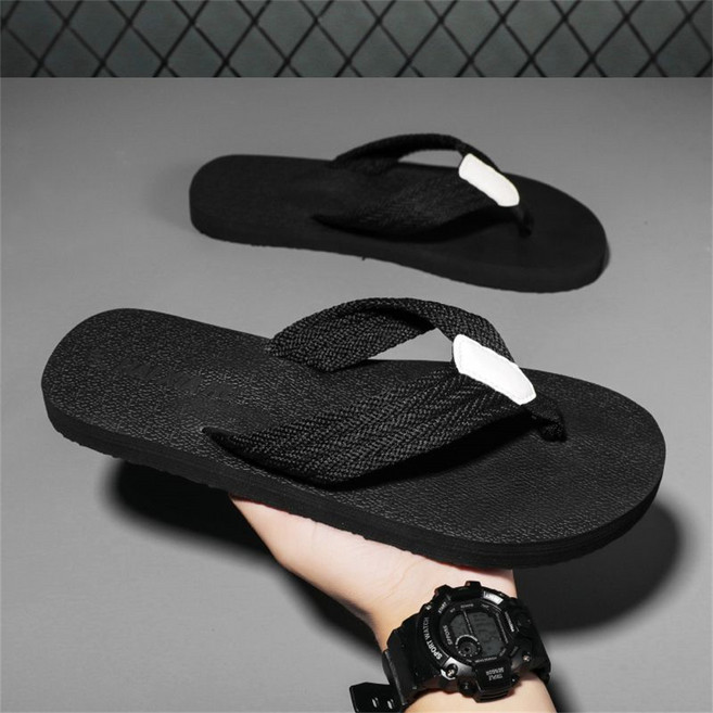 besteffie 남자슬리퍼 무지 레터링 포인트 미끄럼방지 발편한 실외용 가벼운 빅사이즈 남성 쪼리슬리퍼 C58