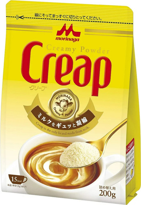 모리나가 크리프 농축 우유 크림파우더 프림 200g 4봉 [원산지:일본], 4개, 1개입