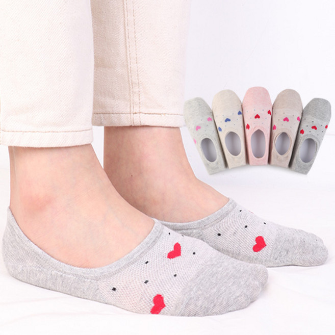 [피에르가르뎅]여성 통기성이 좋은 국내산 망사덧신5족 택1 넌슬립 여름덧신