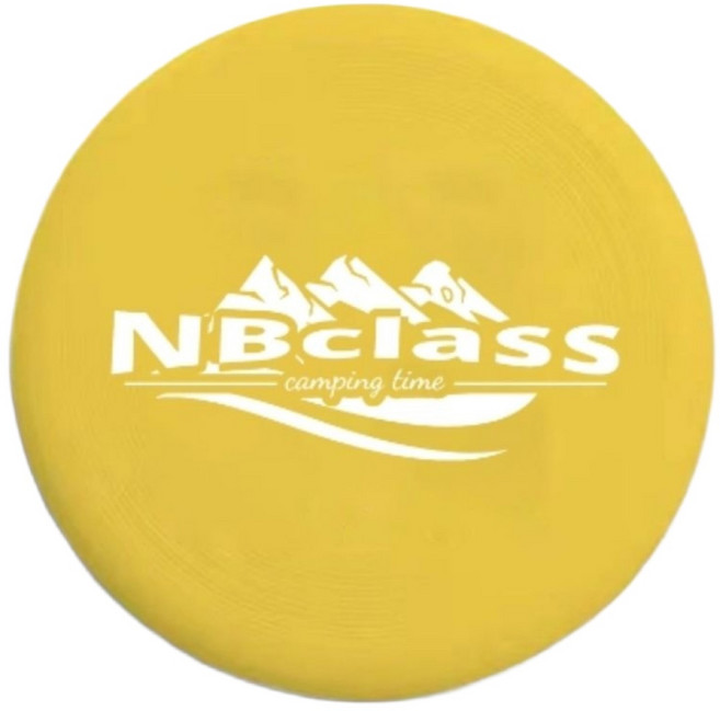 NBclass 플라잉디스크 원반던지기 스포츠운동, 옐로우, 1개