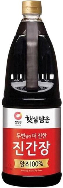 [XBH5L25347]청정원 햇살담은 진간장 1 7L 양조간장 자 된장, 5L, 1개