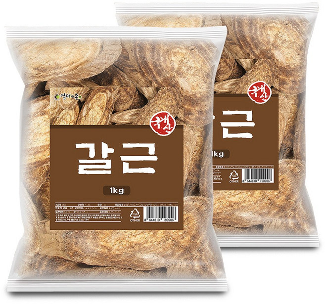 국산 건칡 갈근 1kg 말린 건조 칡뿌리 효능 홈쇼핑 대용량 차 한약재료 한방재, 1개