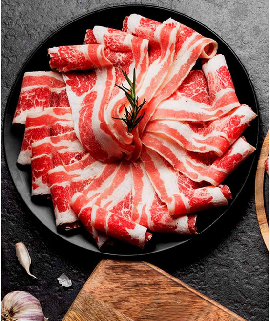 차돌 대용 우삼겹 500g (250g씩 진공포장)마라탕 샤브 된장찌개 우삼숙주볶음 구이 요리 만능키트 (미국산), 2개, 250g