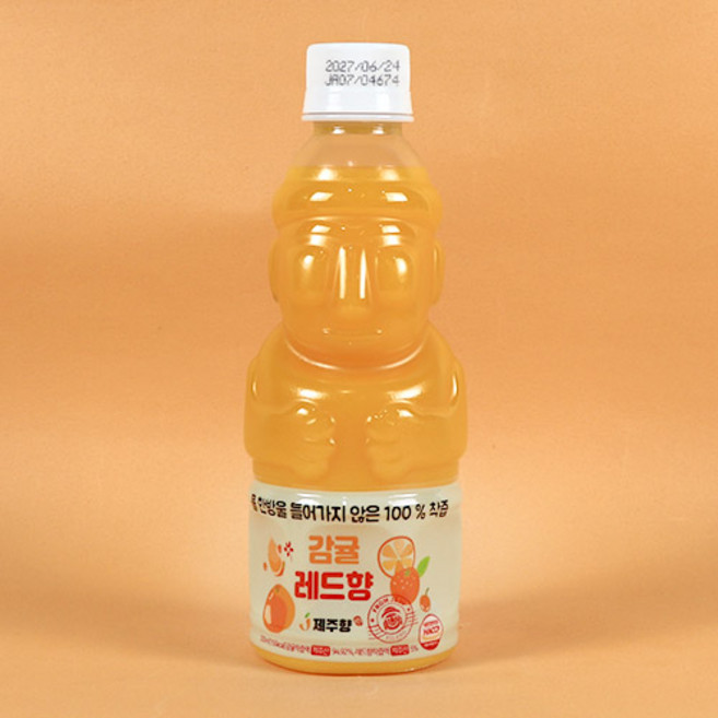 제주 감귤 레드향 착즙주스 과채음료 여행 기념품, 1개, 330ml