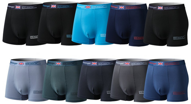 슬레진저 남성용 드로즈 언더웨어 빅사이즈 팬티 10종 세트