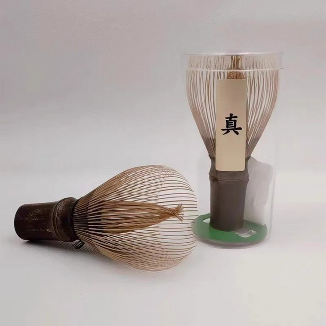 紫竹抹茶筅點茶工具 竹製茶刷, 1套, 紫竹-精品（真茶筅）