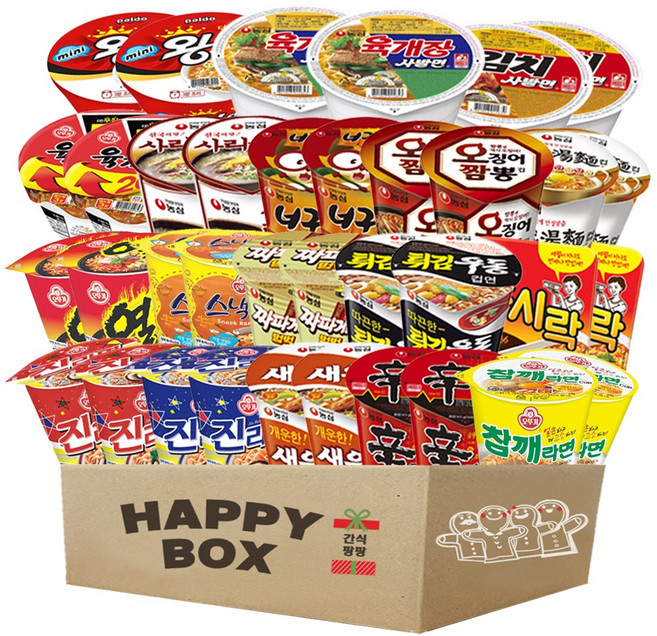 으쓱몰 소컵라면 18종 세트 김치사발면+너구리+사리곰탕+새우탕+신라면+안성+오징어짬뽕+육개장사발면+짜장범벅+튀김우동+진순+진매+오뚜기육개장+참깨라면+도시락+왕뚜껑+열라면+스낵면, 2박스