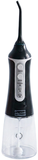 데일리프렌즈 구강세정기 치실 휴대용 치아세정기 치간세정, 불랙, WF20