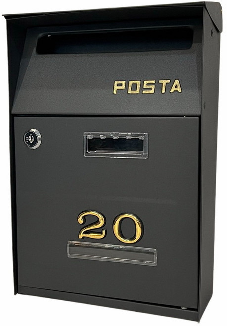 POSTA 信箱, 黑-刷金字 附號碼