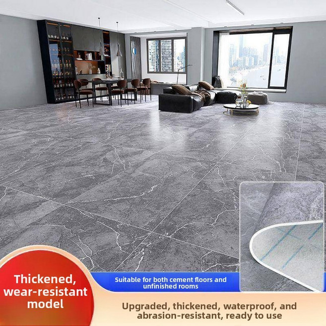 두꺼운 PVC 미끄럼 방지 방수 내마모성 형태 매트 현관 직접 가정용 바닥 시트 깔아놓는, 54 모던 그레이_초두꺼운 롱헤어 내마모 모델 10평C