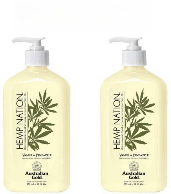 오스트레일리안 골드 헴프 네이션 바디로션 바닐라 파인애플 535ml 2개