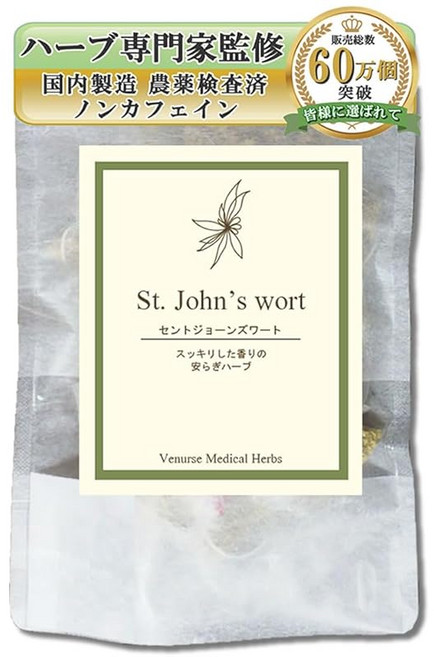 비너스 세인트존스워트티 1.5gX15 티백 카페인 잔류농약검사필 국내 가공 허브 전문가 감수