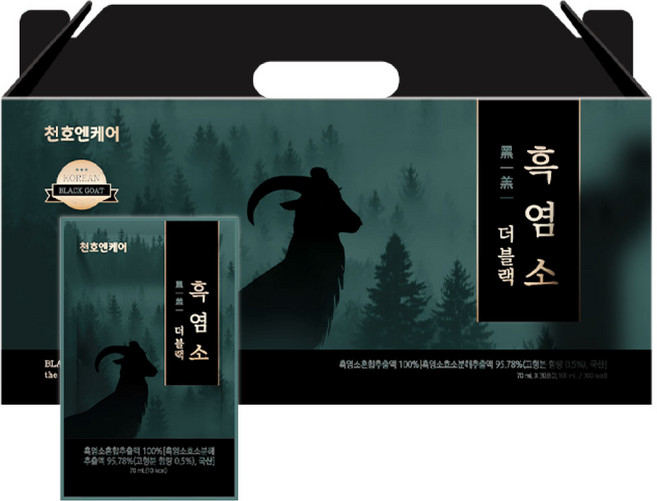 천호엔케어 흑염소 더블랙 30p, 2.1L, 1박스