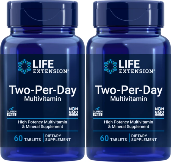 라이프익스텐션 투퍼데이 60타블렛, 2세트, 60정 - 쿠팡