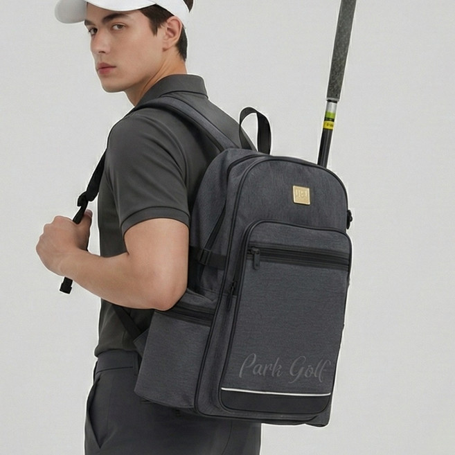 다운타운 파크골프 백팩 파크골프채 가방 프리미엄 배낭, J-GRAY