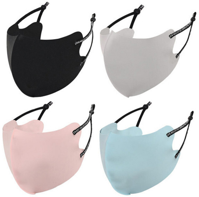 1+1 프린팅 패션 여름 아이스 마스크 쿨마스크 3d 귀끈조절 빨아쓰는 마스크