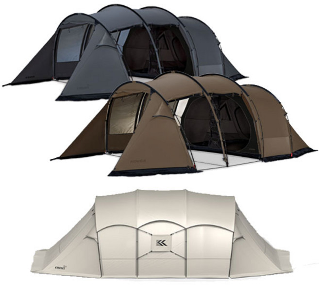 코베아 고스트 플러스 터널형 4인용 텐트 캠핑용품, 탄