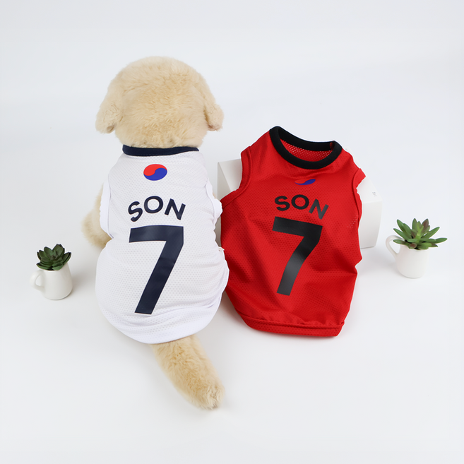 강아지 축구복 쿨링티 민소매 티셔츠 애견 단체복 코코리베 강아지옷 S, 옐로우(브라질)