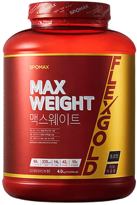 맥스웨이트 4kg MAX WEIGHT 탄수화물 단백질 체중증가 탄수화물 단백질 + 쉐이크통, 1개