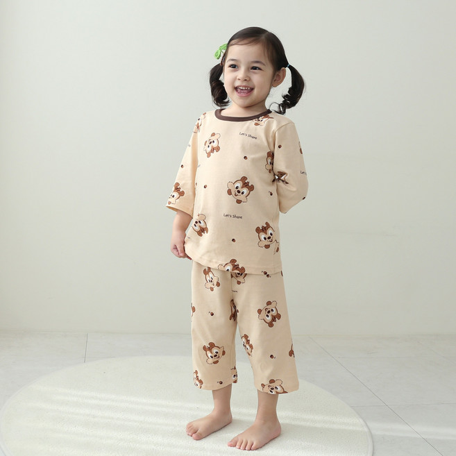 잼베이비 7부 데일리 유아실내복